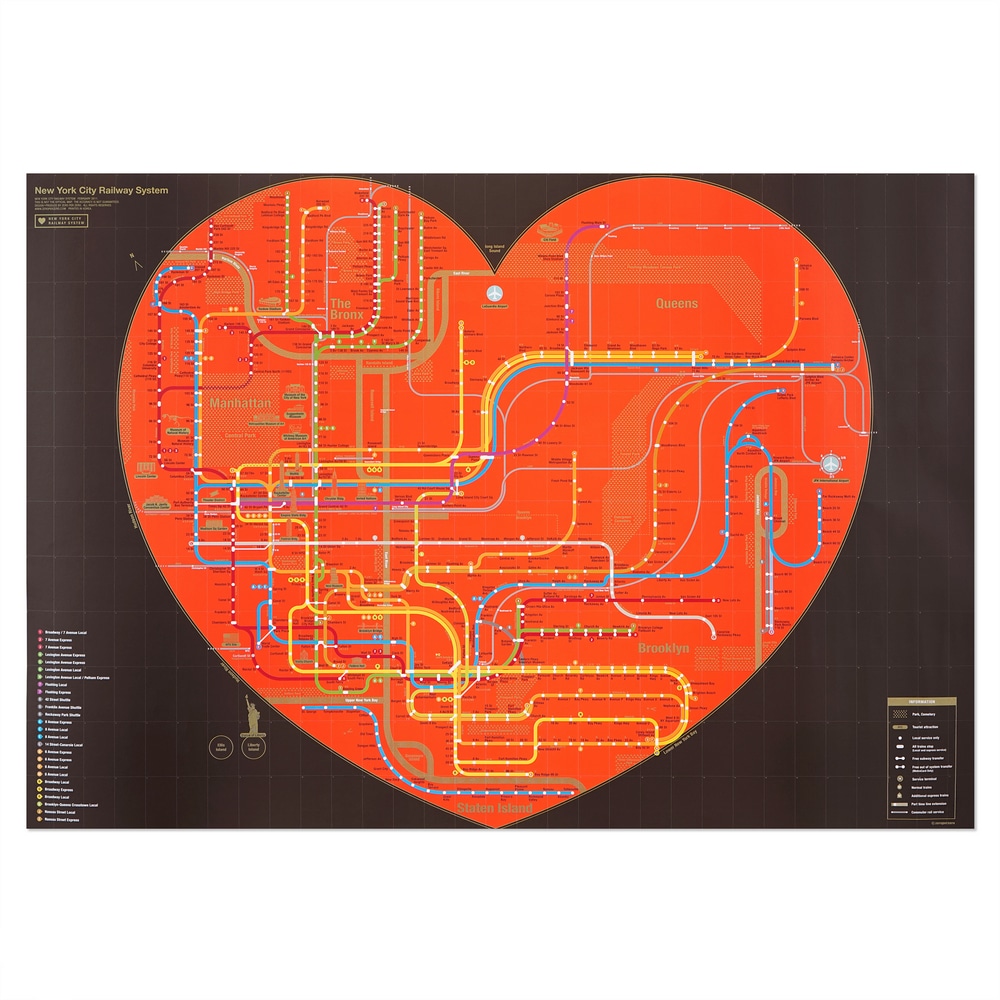 Railway Poster - New York Black
